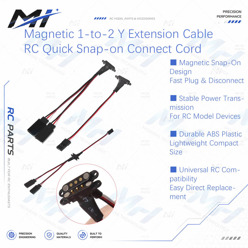 Magnetic 1-to-2 Y Extension Ca - Rc Helicopter Battery recension och pris